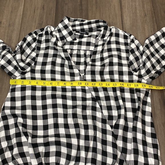 Madewell Wrap-Front Shirt in Buffalo Check j 8069 - Picture 9 of 10